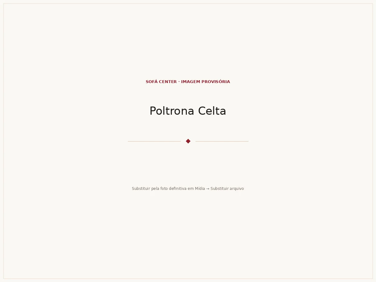 Poltrona Celta em ambiente residencial